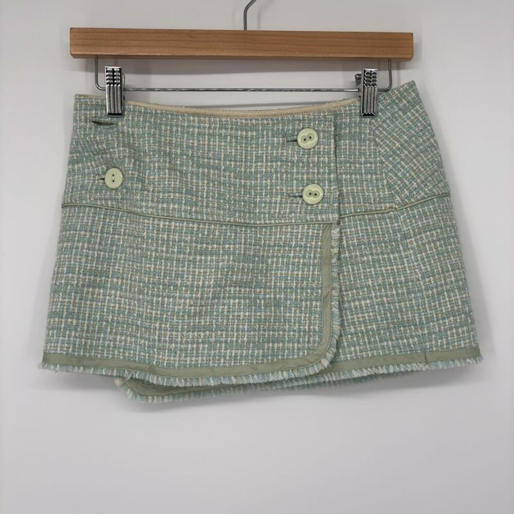 Abercrombie & Fitch Micro Mini Skirt In Blue